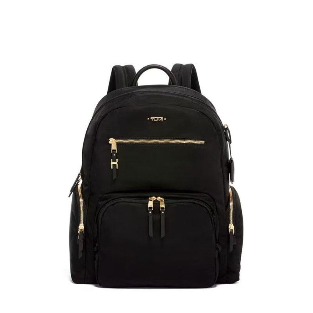 🎁New black outdoor Tumi Voyageur Carson Backpack Bag